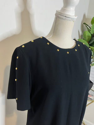 Black studded dress