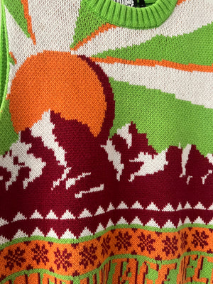 Mountains sleeveless sweater